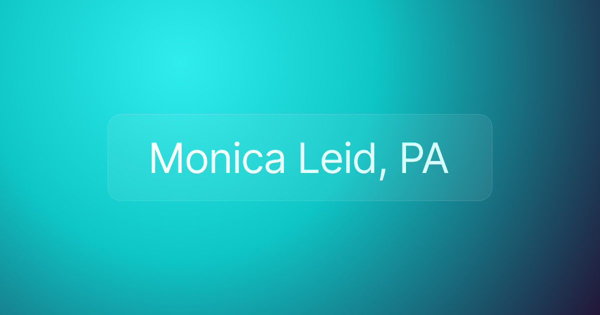 Monica Leid, PA