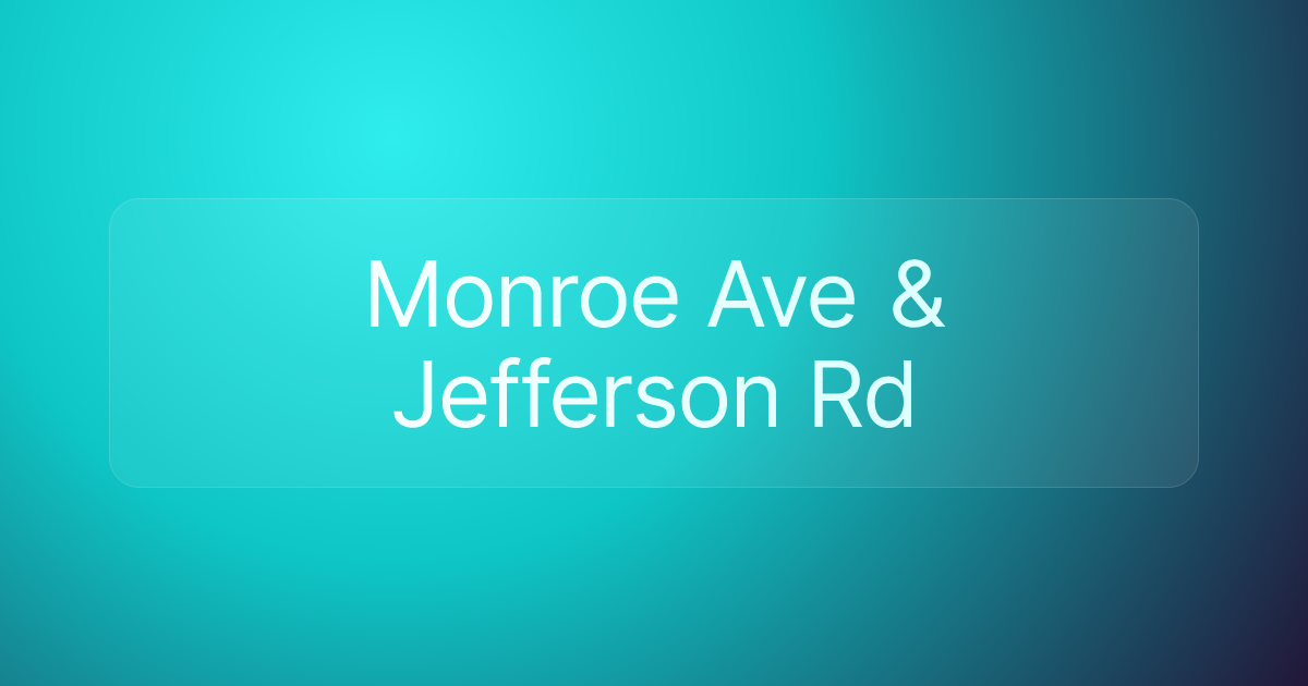 Monroe Ave & Jefferson Rd