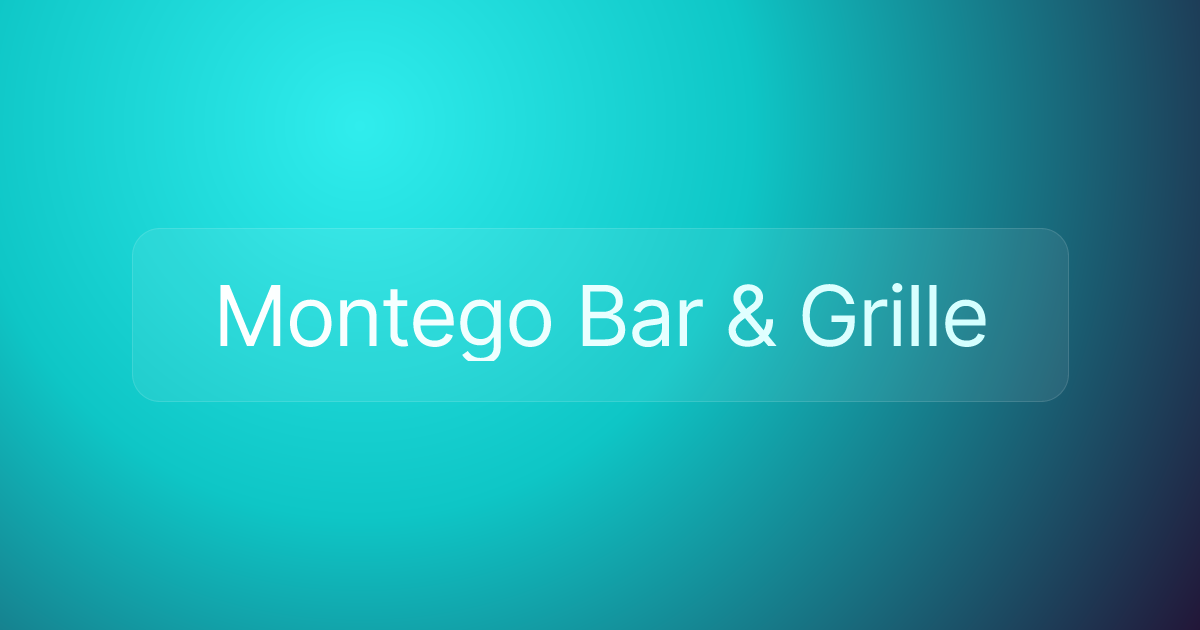 Montego Bar & Grille