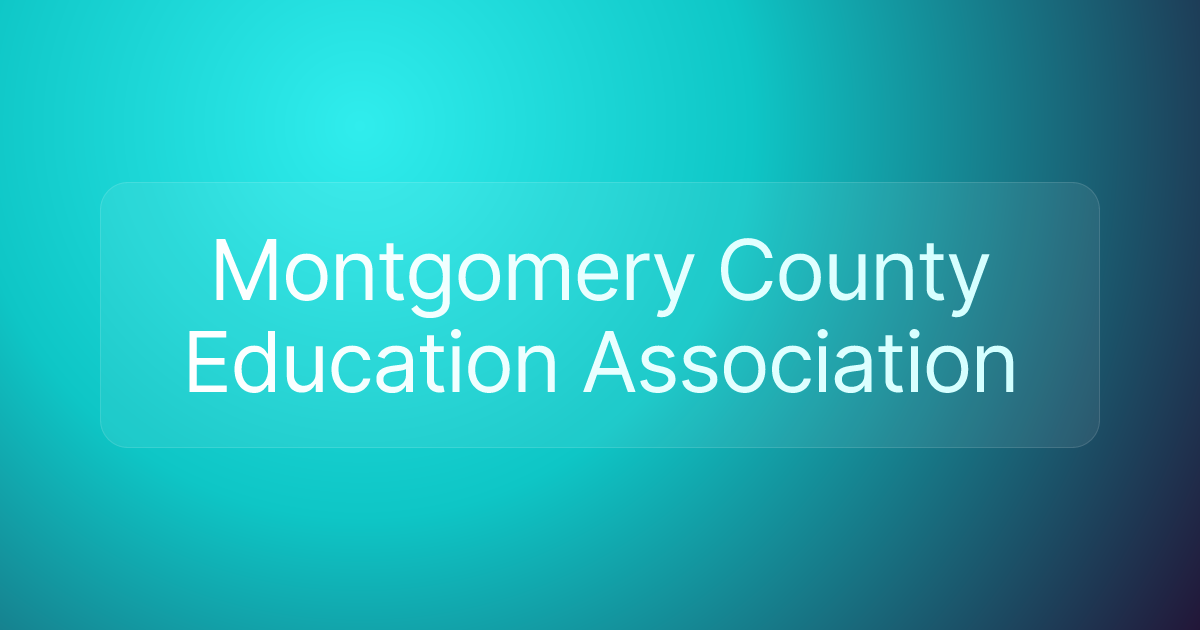 Montgomery County Education Association