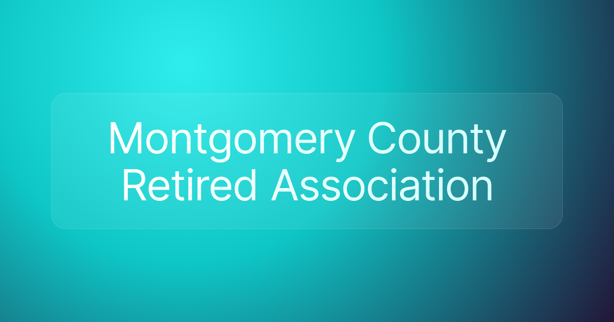 Montgomery County Retired Association