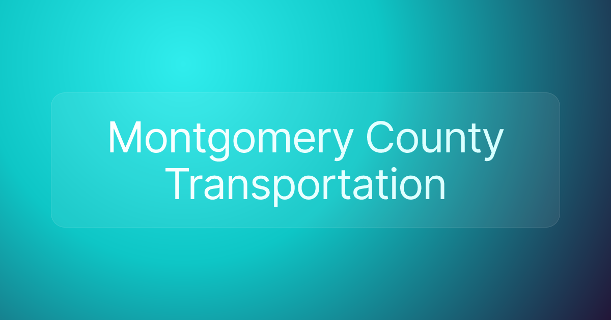 Montgomery County Transportation