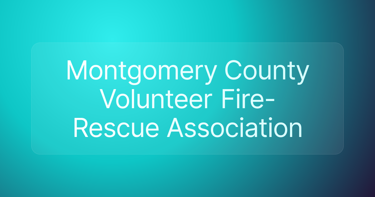 Montgomery County Volunteer Fire-Rescue Association