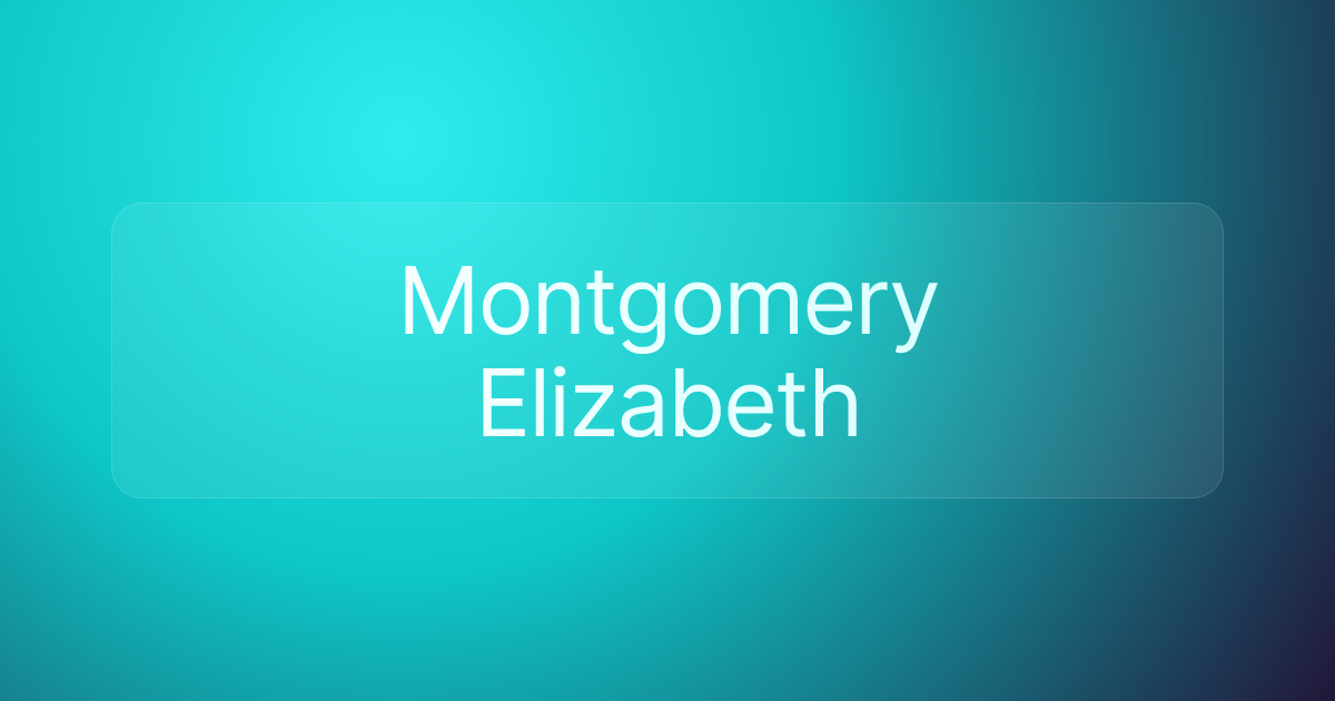 Montgomery Elizabeth