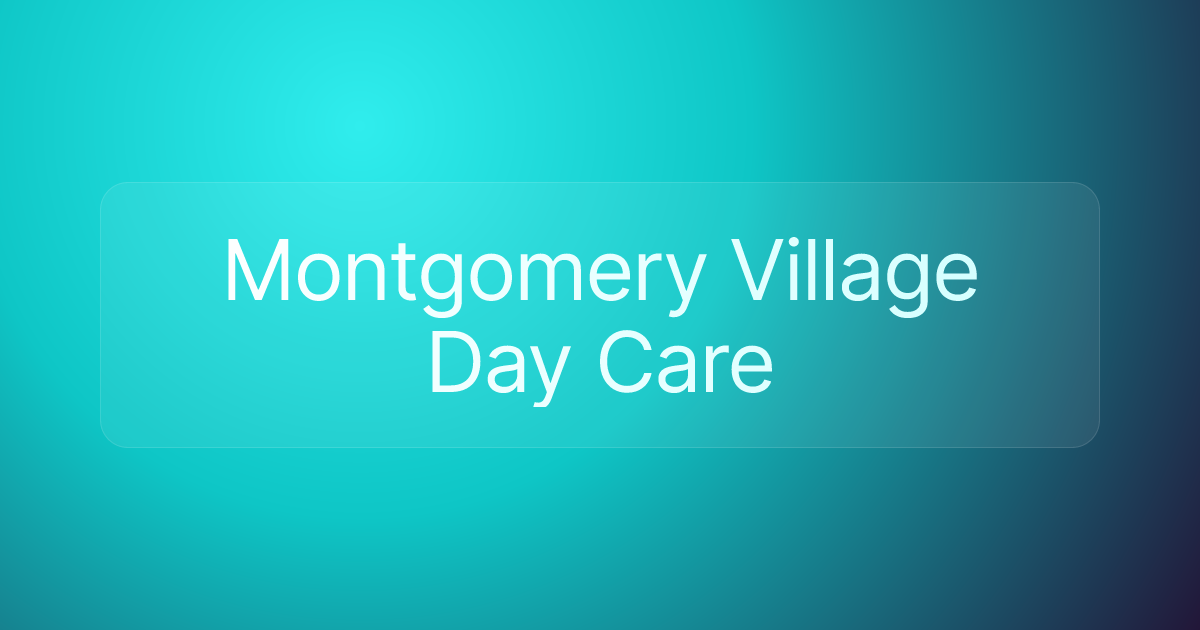 Montgomery Village Day Care