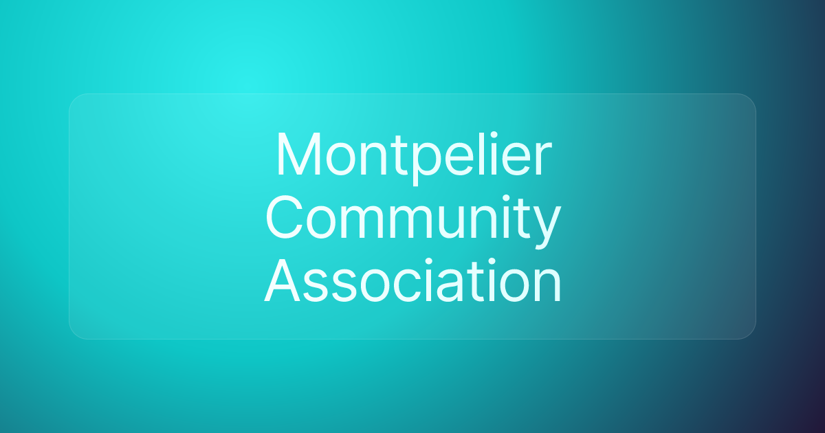 Montpelier Community Association