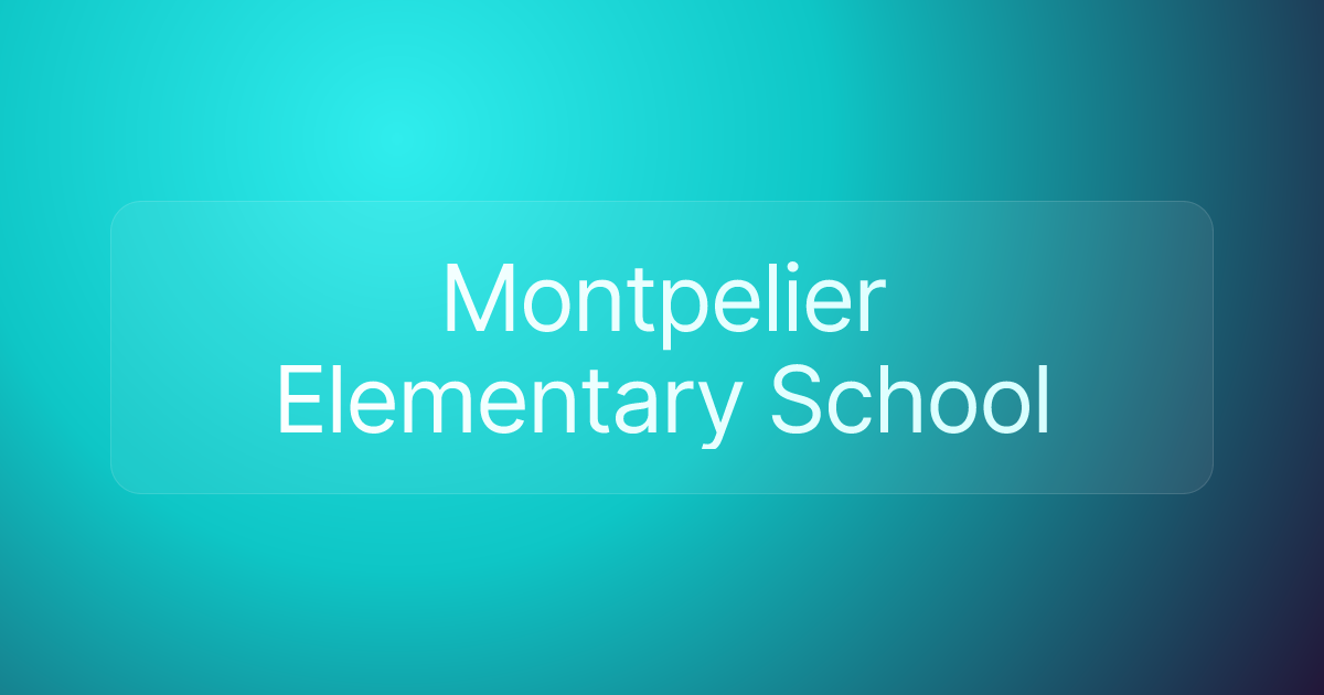 Montpelier Elementary School