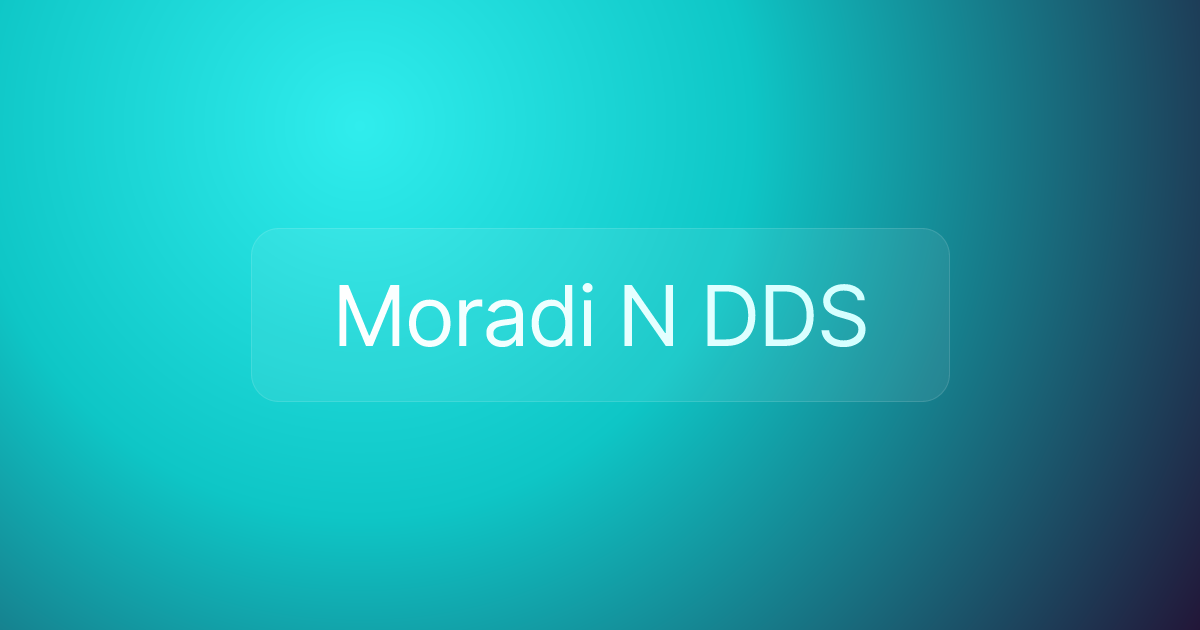Moradi N DDS