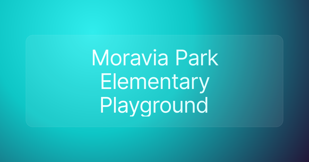 Moravia Park Elementary Playground