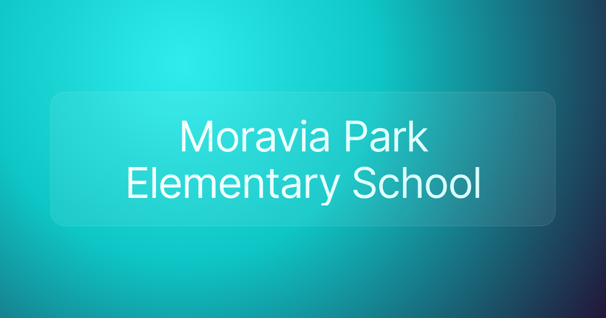 Moravia Park Elementary School