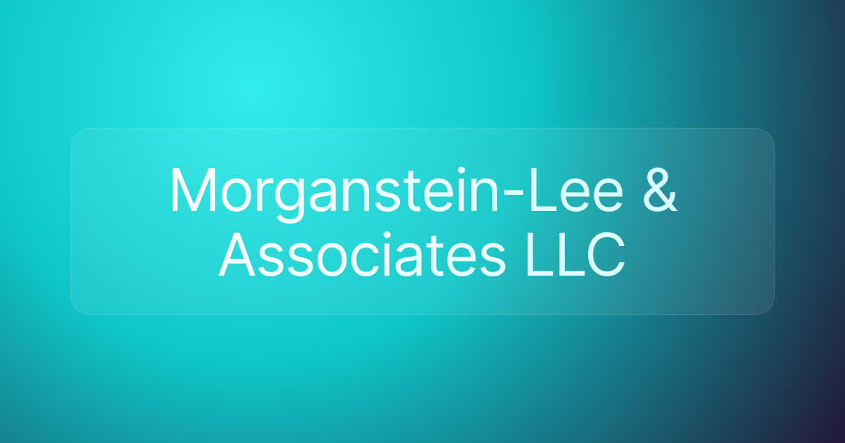 Morganstein-Lee & Associates LLC