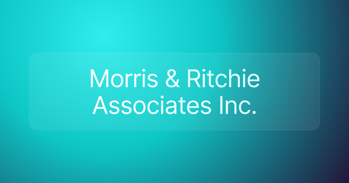 Morris & Ritchie Associates Inc.