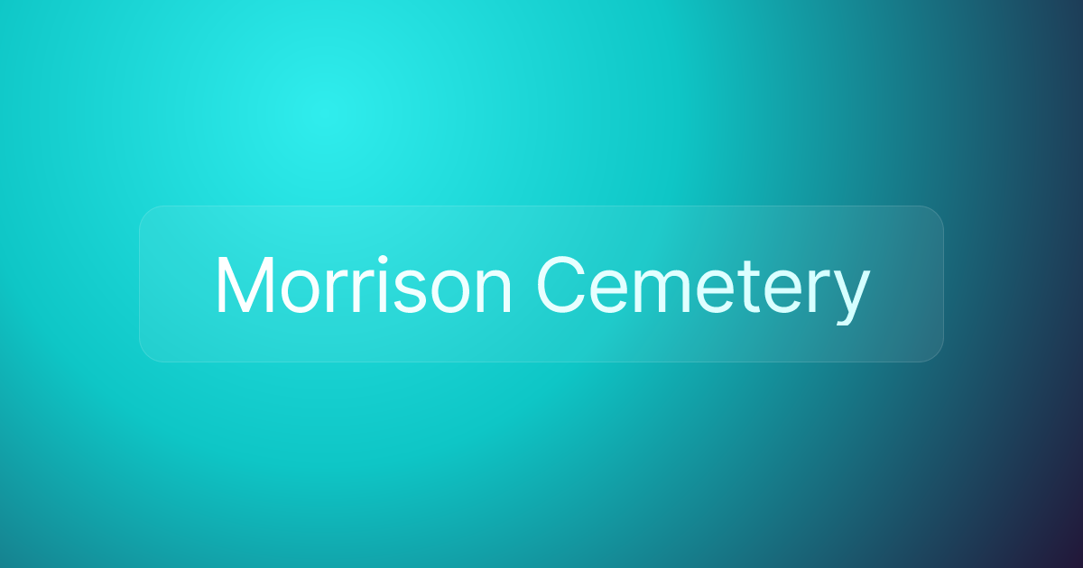 Morrison Cemetery