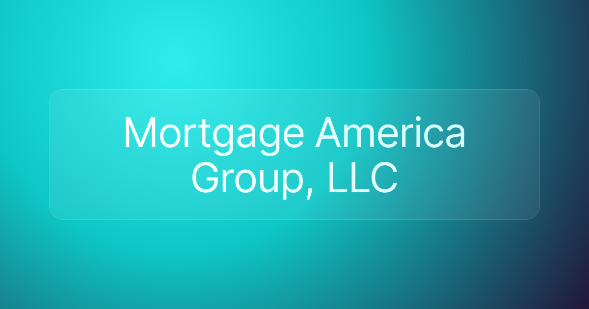 Mortgage America Group, LLC