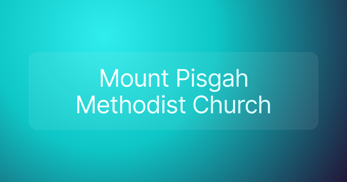 Mount Pisgah Methodist Church