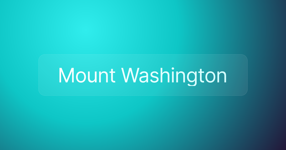 Mount Washington