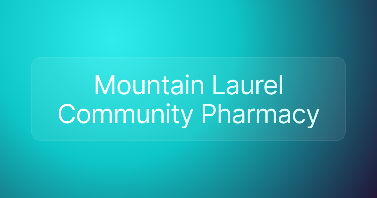 Mountain Laurel Community Pharmacy