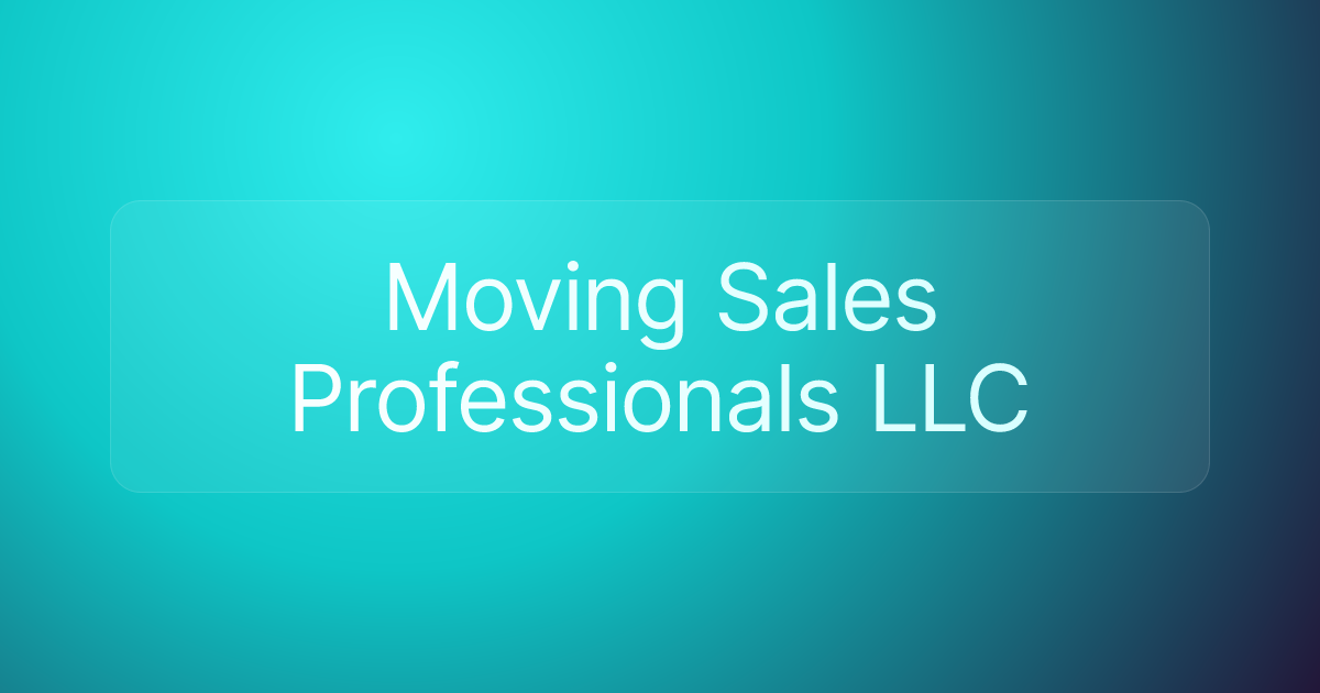 Moving Sales Professionals LLC