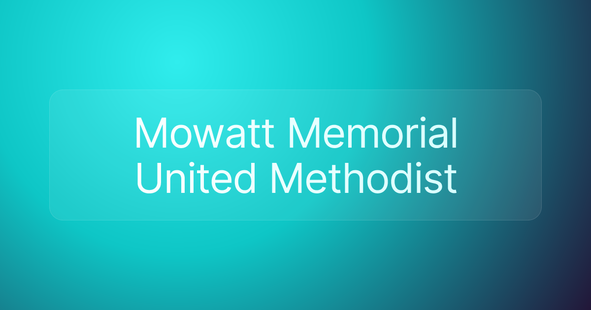 Mowatt Memorial United Methodist