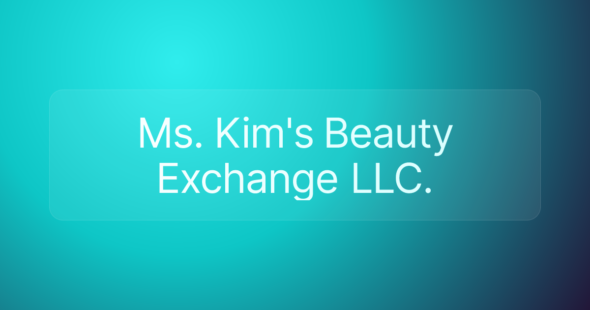Ms. Kim's Beauty Exchange LLC.