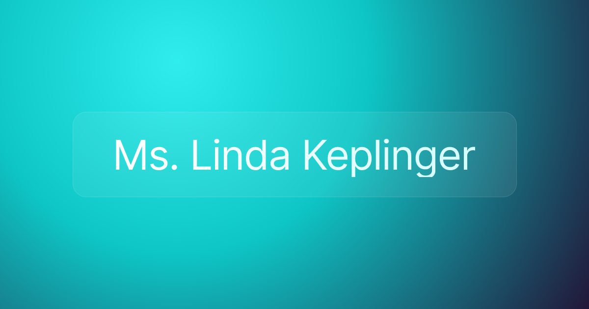 Ms. Linda Keplinger
