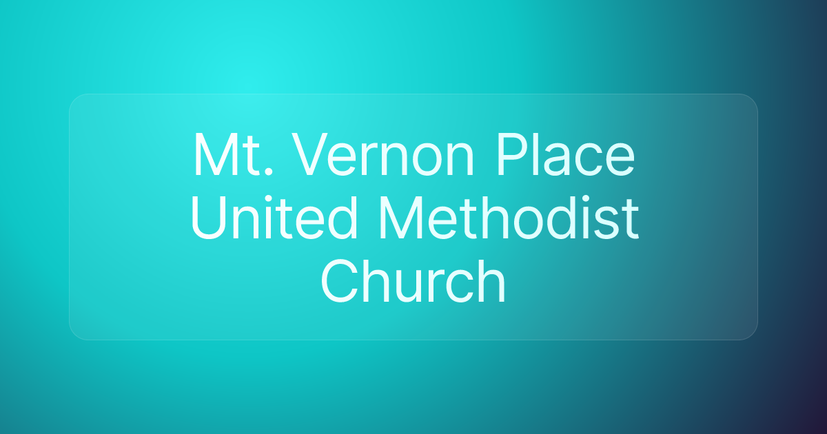 Mt. Vernon Place United Methodist Church