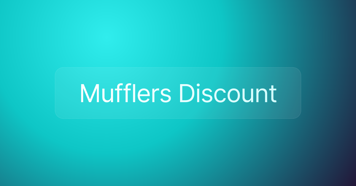 Mufflers Discount