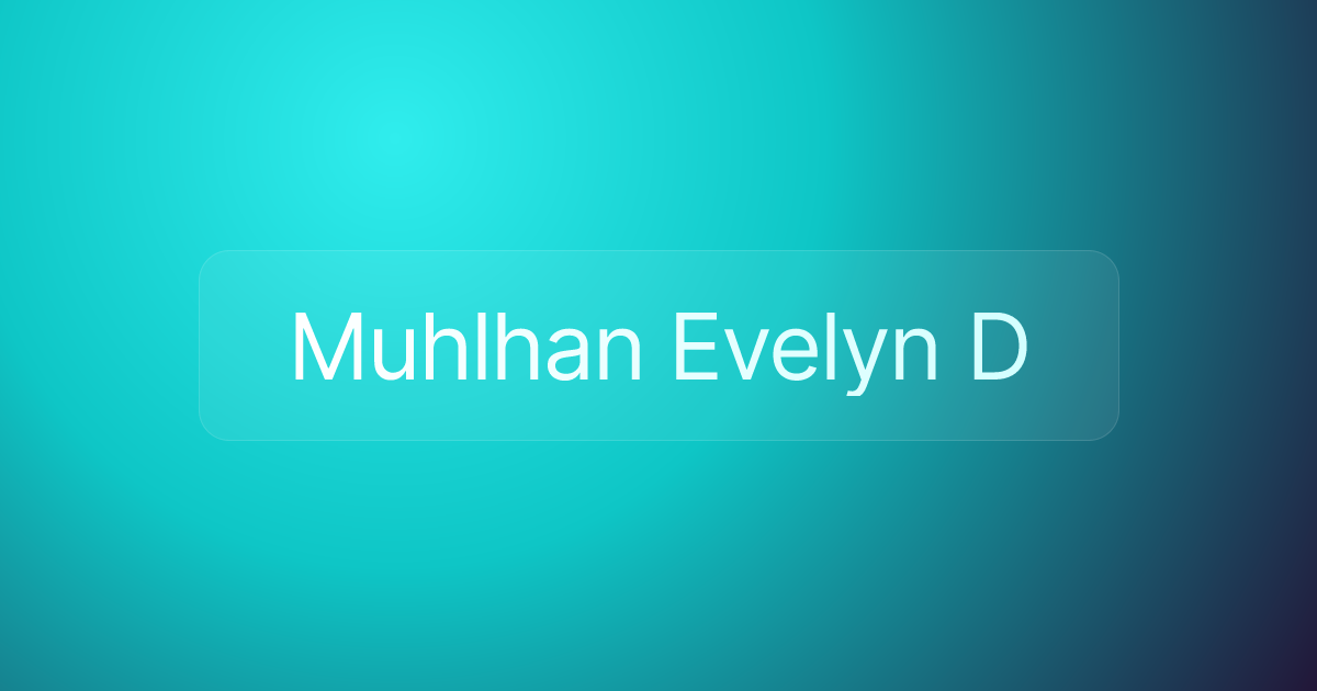 Muhlhan Evelyn D