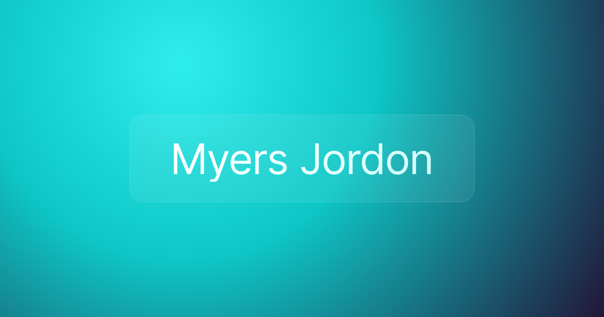 Myers Jordon
