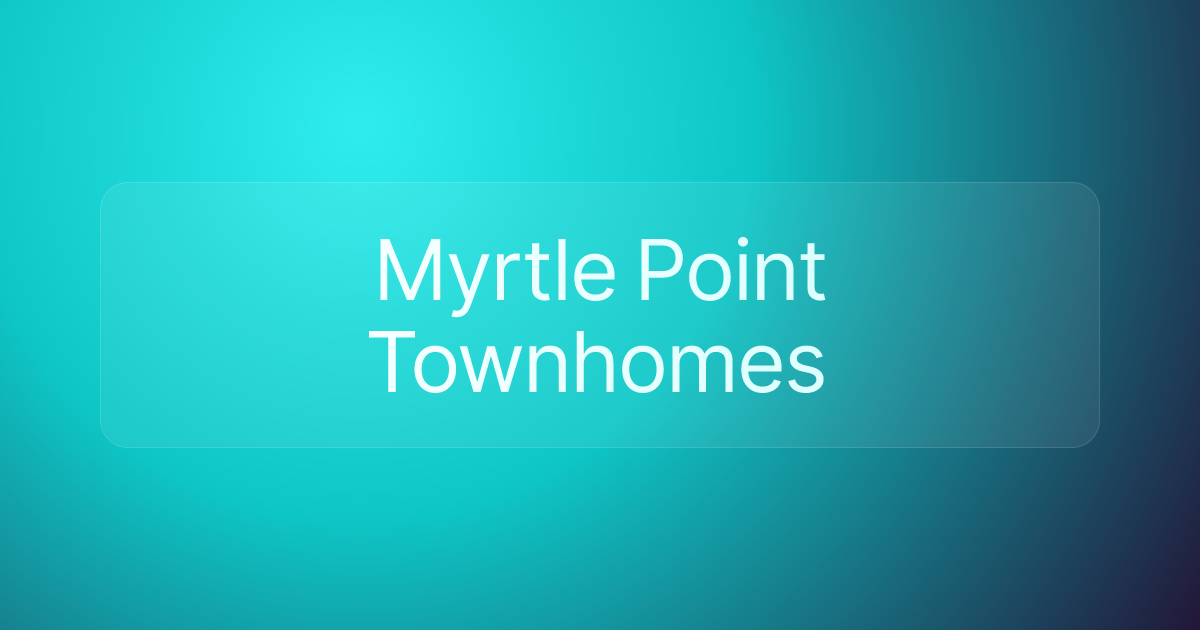 Myrtle Point Townhomes