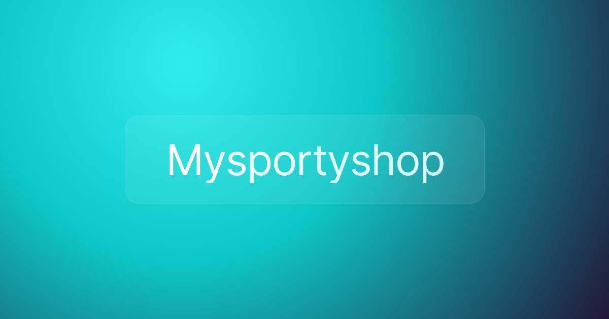 Mysportyshop