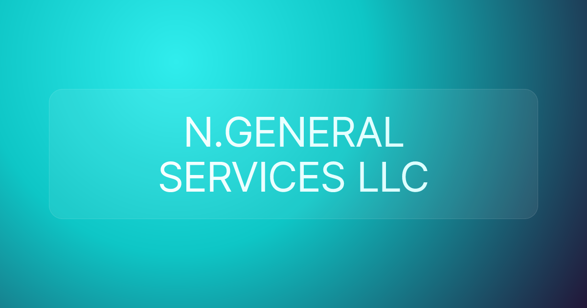N.GENERAL SERVICES LLC