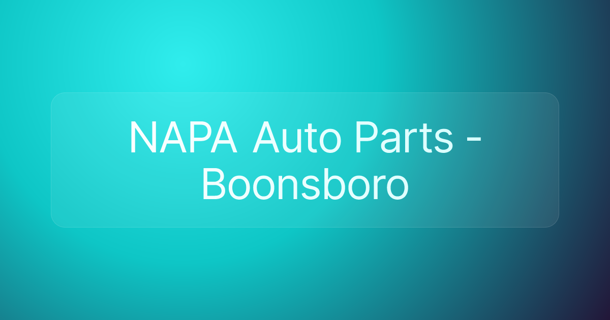 NAPA Auto Parts - Boonsboro