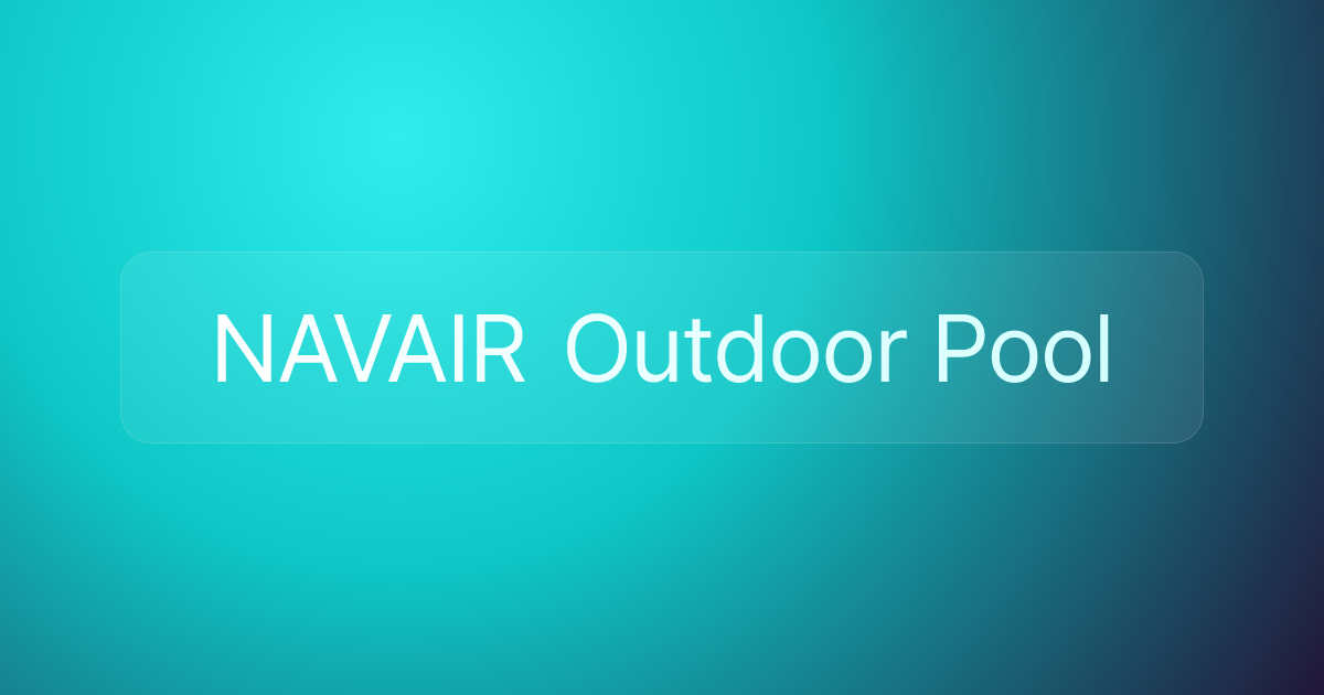 NAVAIR Outdoor Pool