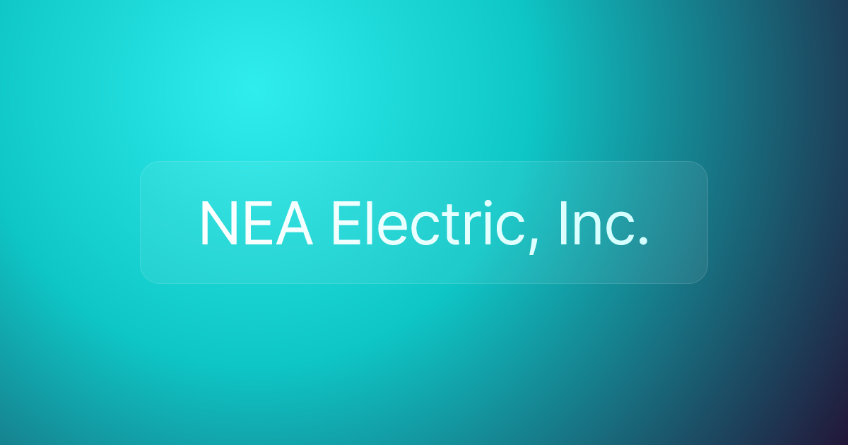 NEA Electric, Inc.