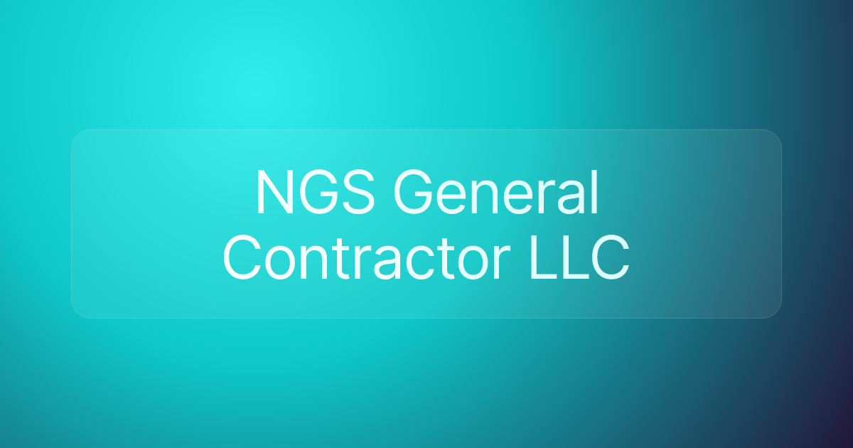 NGS General Contractor LLC