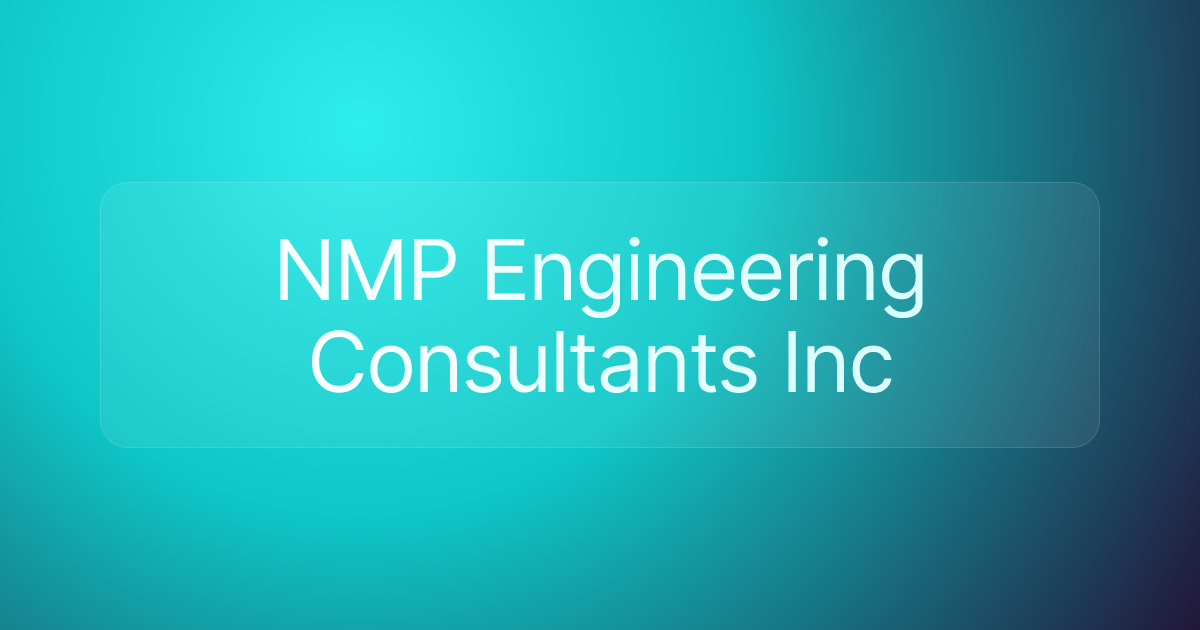 NMP Engineering Consultants Inc