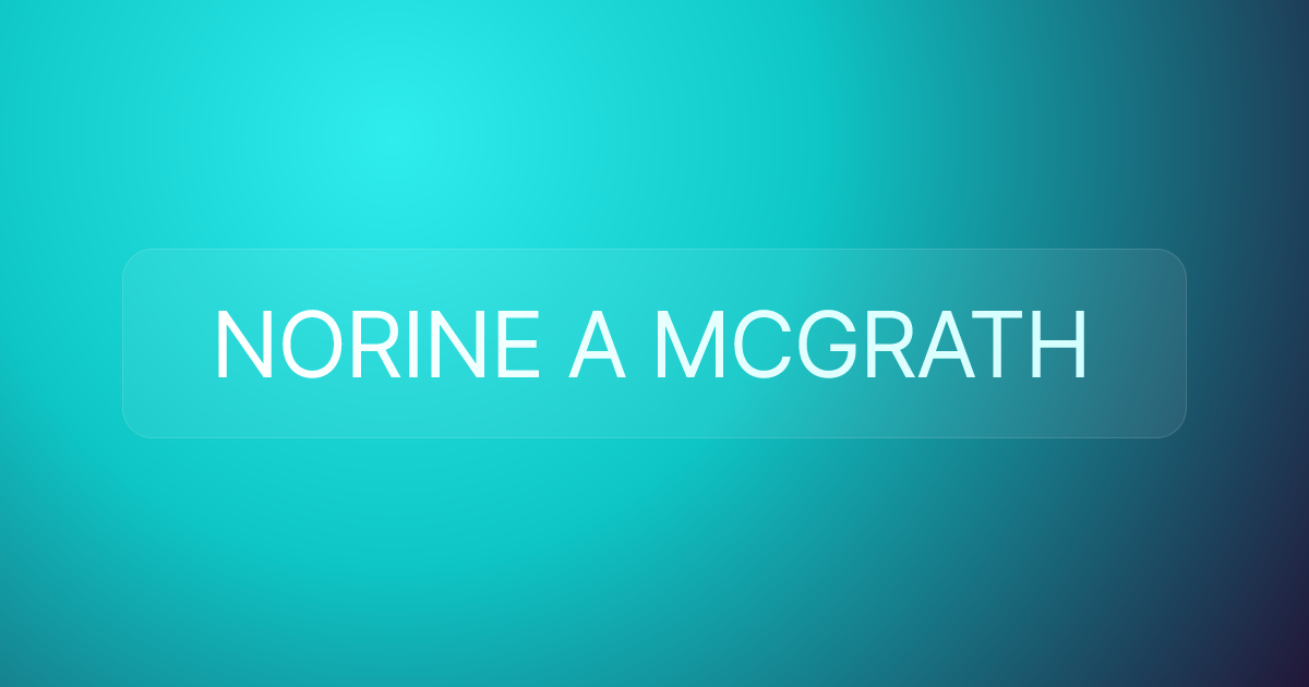 NORINE A MCGRATH