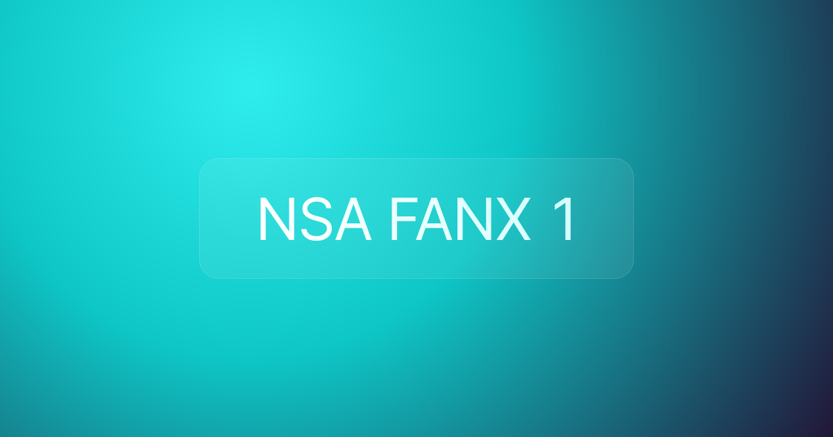 NSA FANX 1