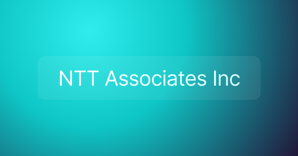 NTT Associates Inc