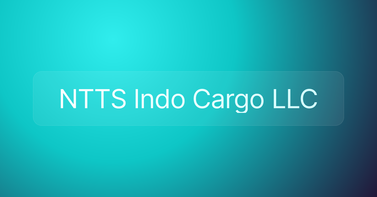NTTS Indo Cargo LLC