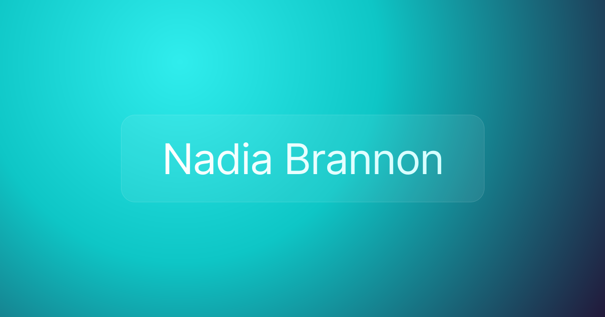 Nadia Brannon
