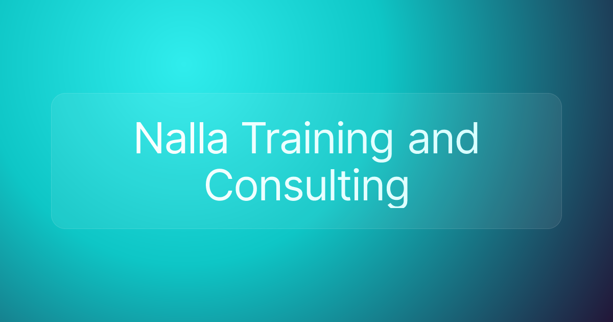Nalla Training and Consulting