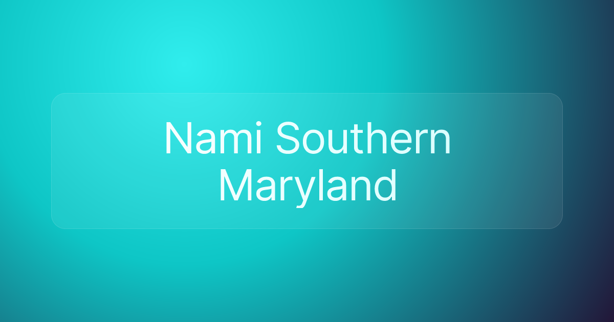 Nami Southern Maryland