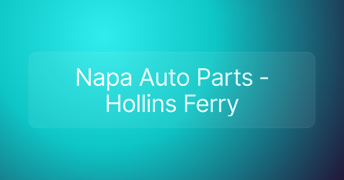 Napa Auto Parts - Hollins Ferry
