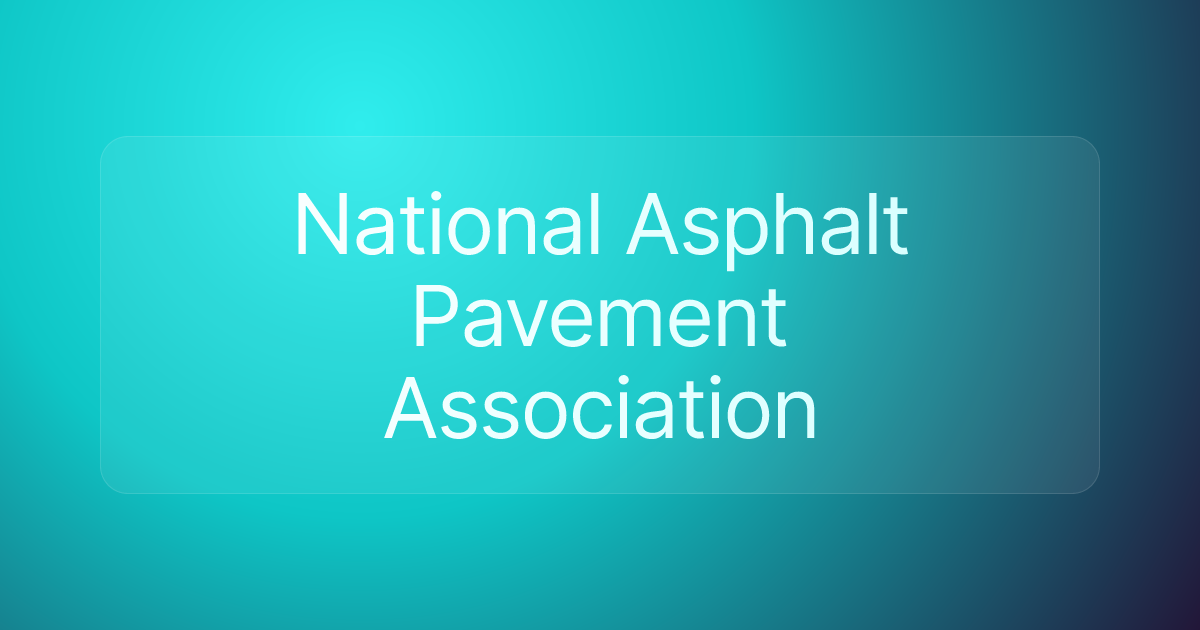 National Asphalt Pavement Association
