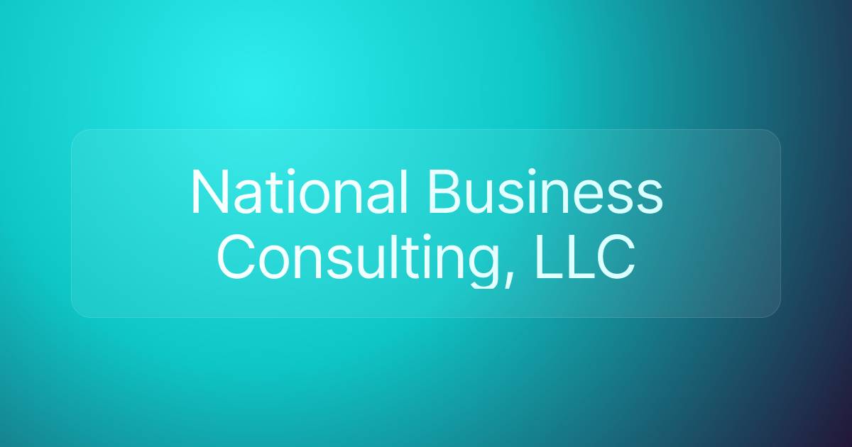 National Business Consulting, LLC