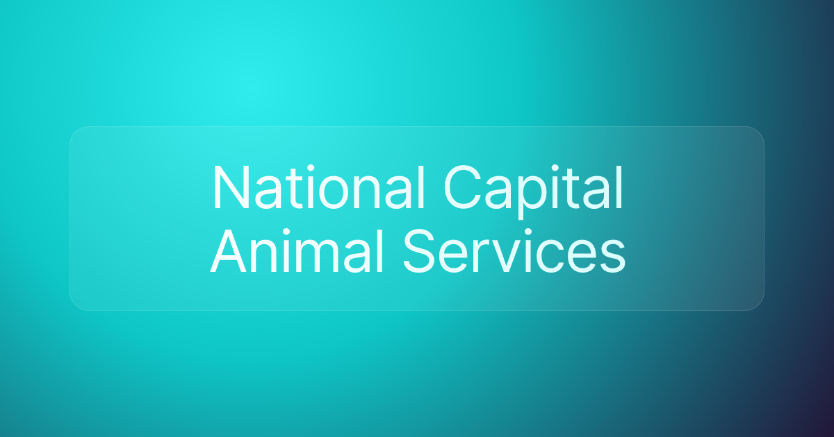 National Capital Animal Services