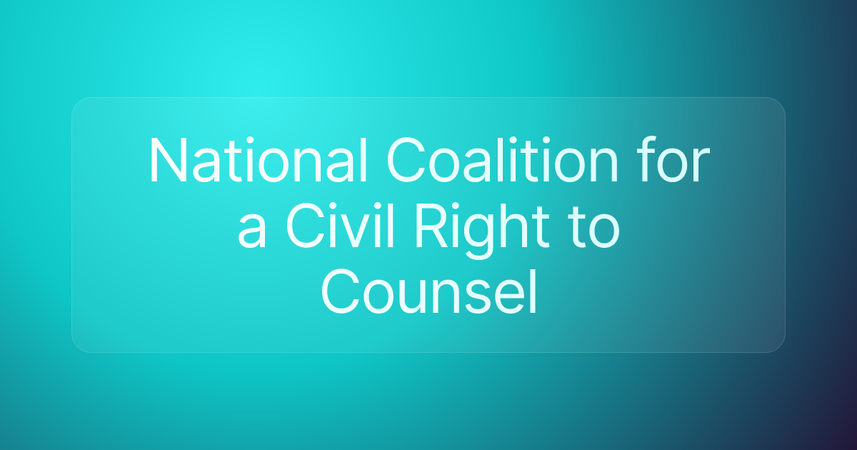 National Coalition for a Civil Right to Counsel