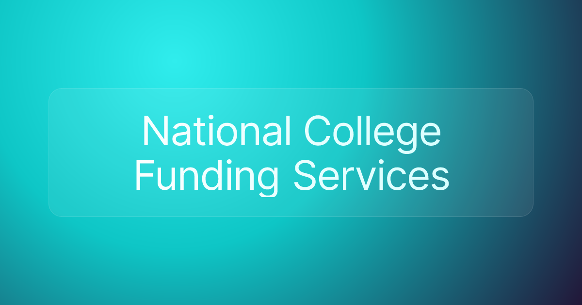 National College Funding Services